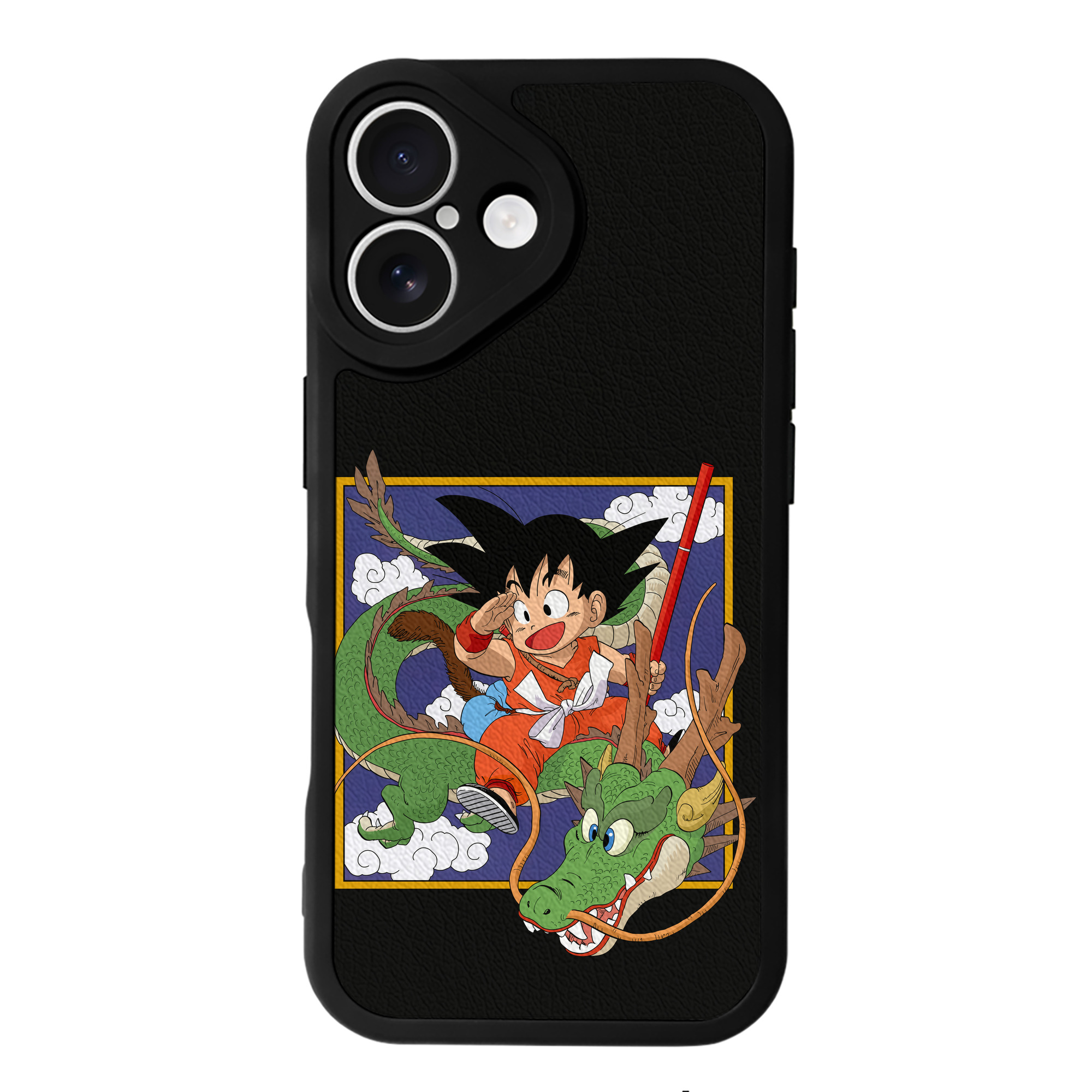（画像用） ドラゴンボール 孫悟空（そん ごくう）Son Goku カカロット DRAGON BALL Kakarotto 【iPhone 16シリーズ対応】シリコンスマホケース（レザー調） 材質：シリコン